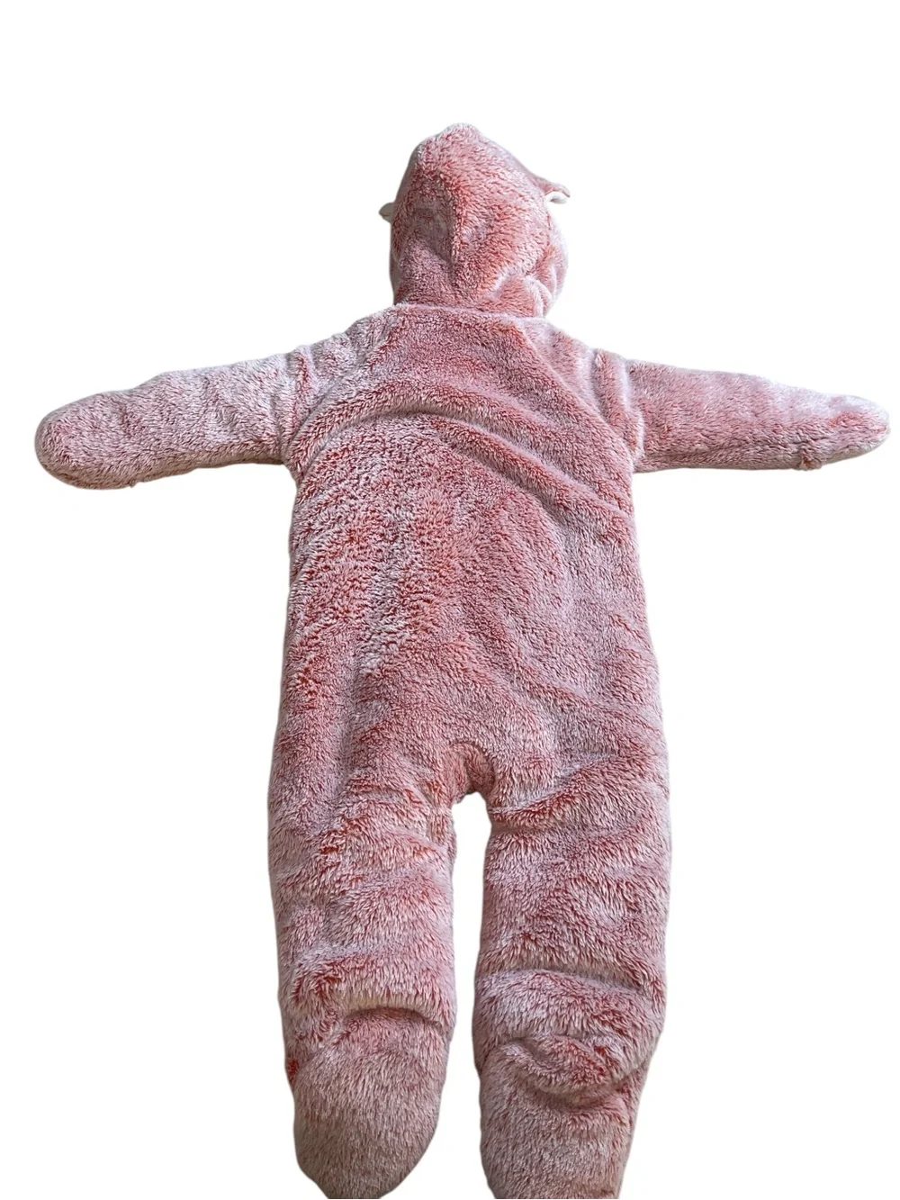 Koala Baby orange Plush fox Zip Up One Piece Bunting Snow Suit 6-9 mo